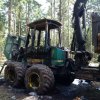 Brennt Holzerntemaschine